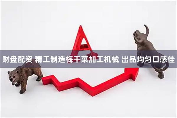 财盘配资 精工制造梅干菜加工机械 出品均匀口感佳